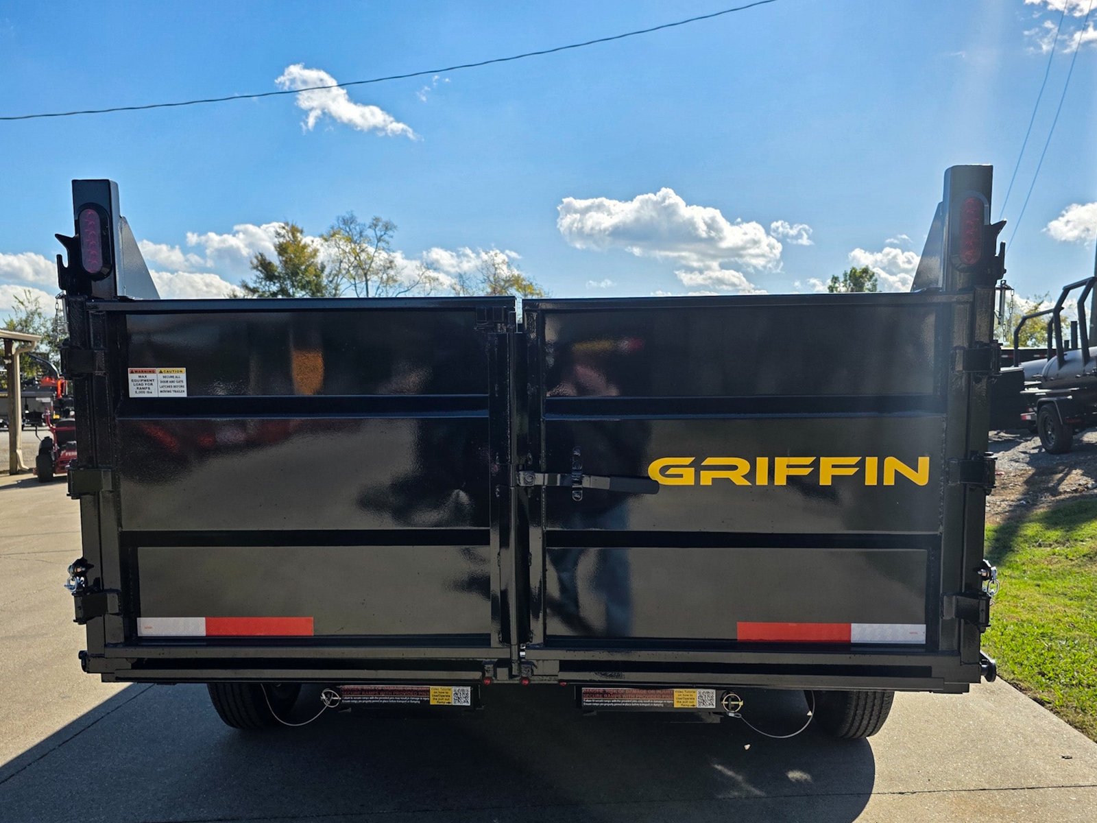 7x14 Hydraulic Dump Trailer 3ft Sides Powder Coated 2-7k Axles GVWR 14K - Image 8