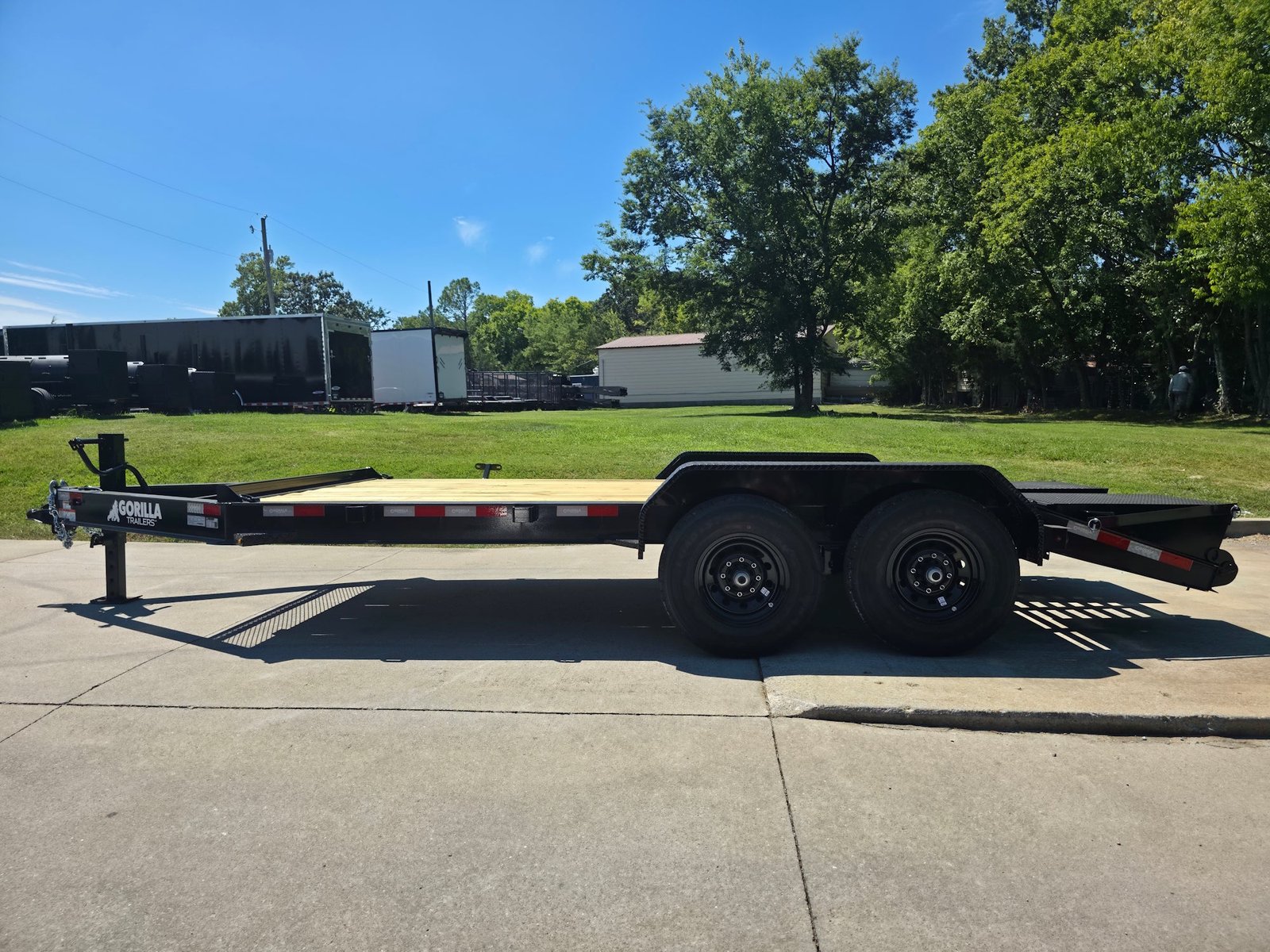 7x16 Equipment Trailer Dovetail Mini King Kong Ramps (2) 7,000LB Axles - Image 2