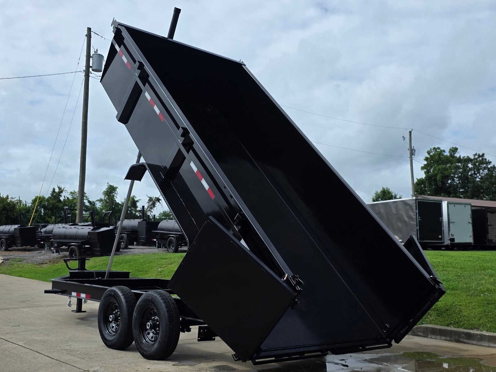 7x16 Gorilla Telescopic IBeam Dump Trailer with 3ft Sides (2) 7K Axles 14k GVWR - Image 4