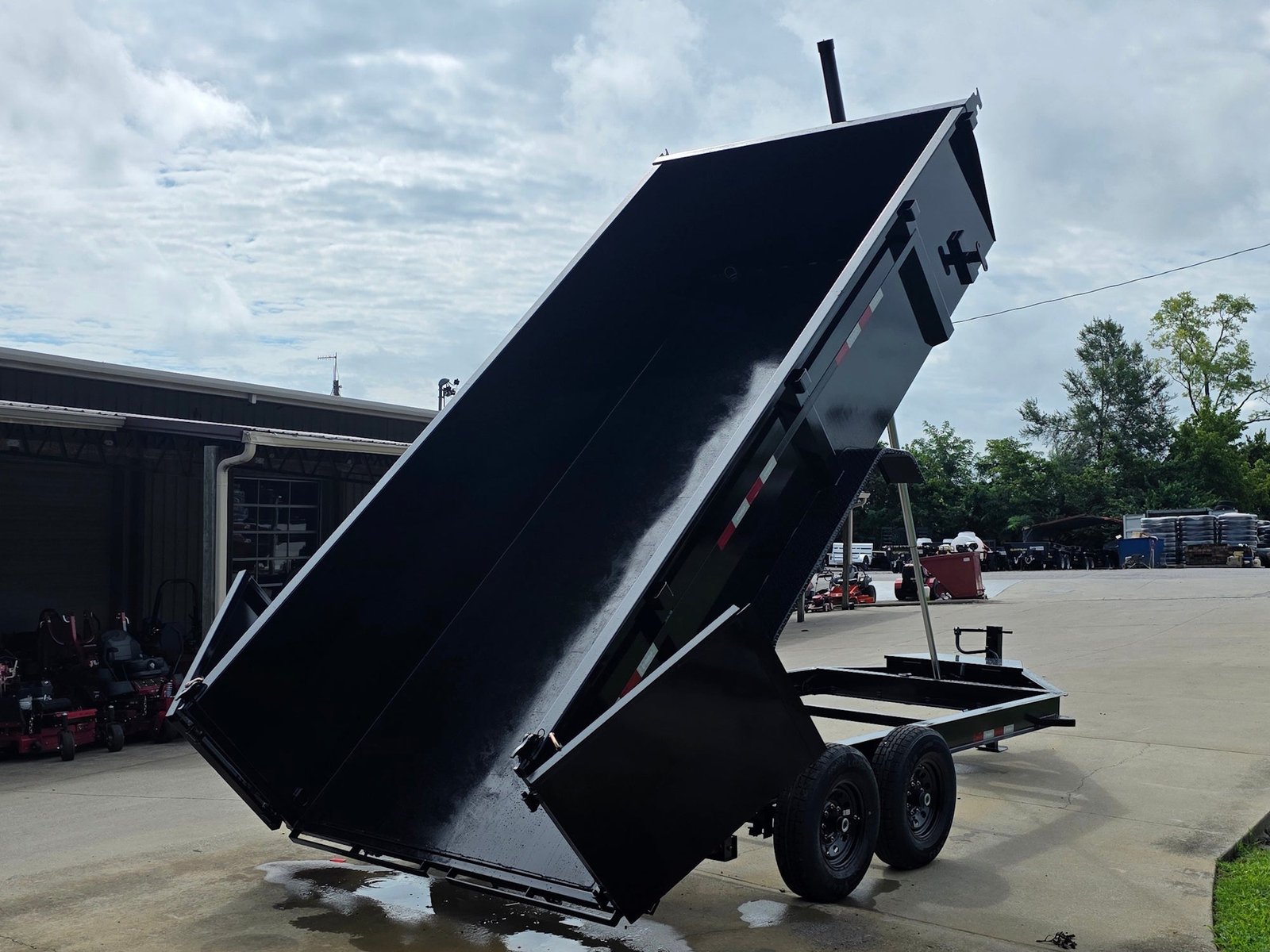 7x16 Gorilla Telescopic IBeam Dump Trailer with 3ft Sides (2) 7K Axles 14k GVWR - Image 6