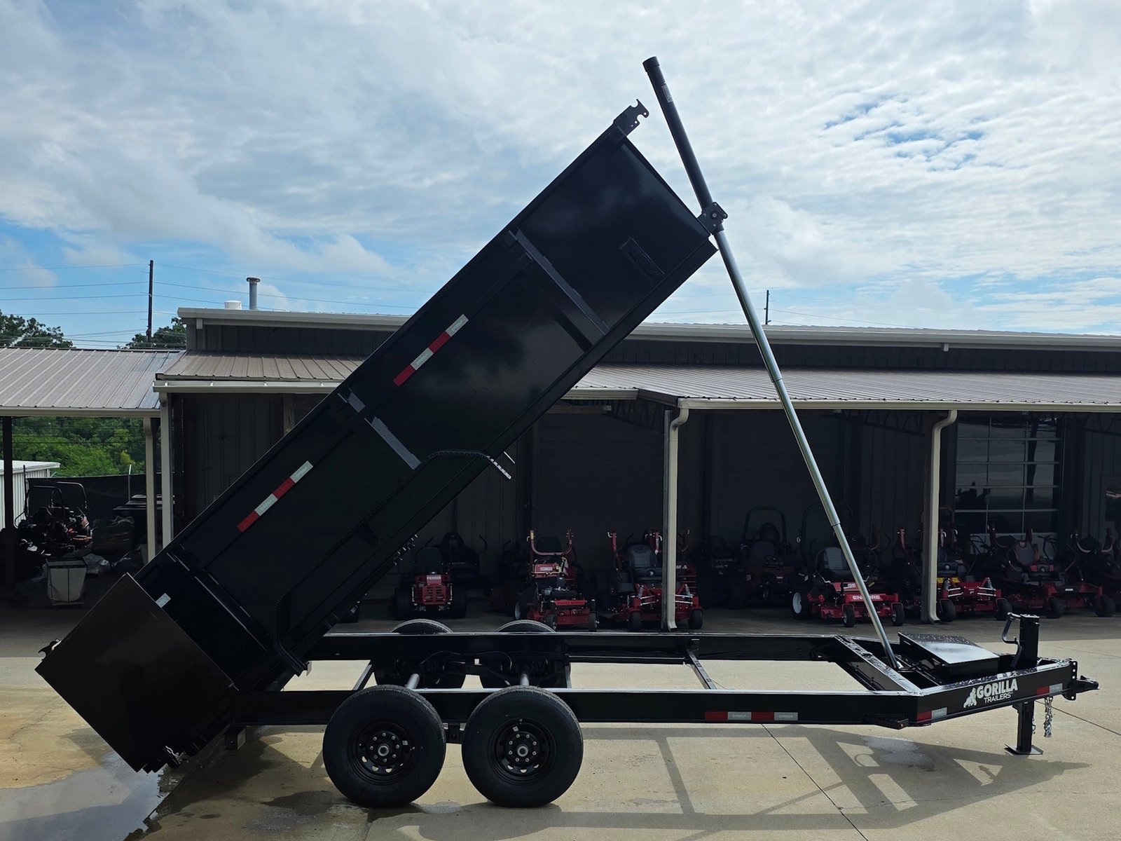 7x16 Gorilla Telescopic IBeam Dump Trailer with 3ft Sides (2) 7K Axles 14k GVWR - Image 7
