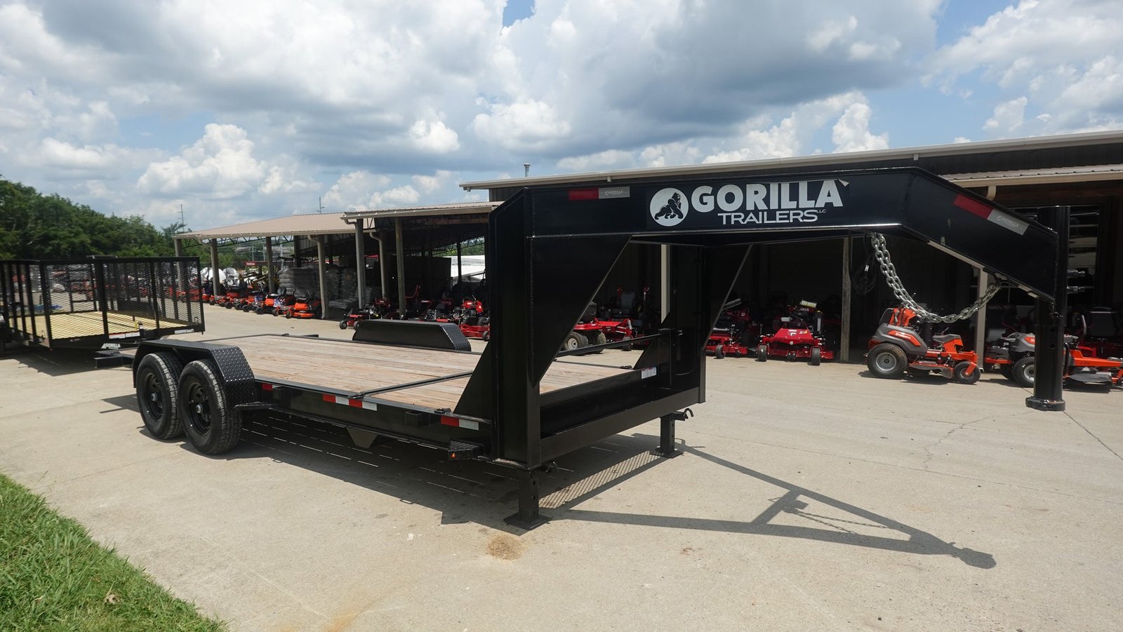 7x20 Gooseneck Tilt Car Hauler Trailer (2) 7K Drop Axles with Brakes 14K GVWR - Image 8