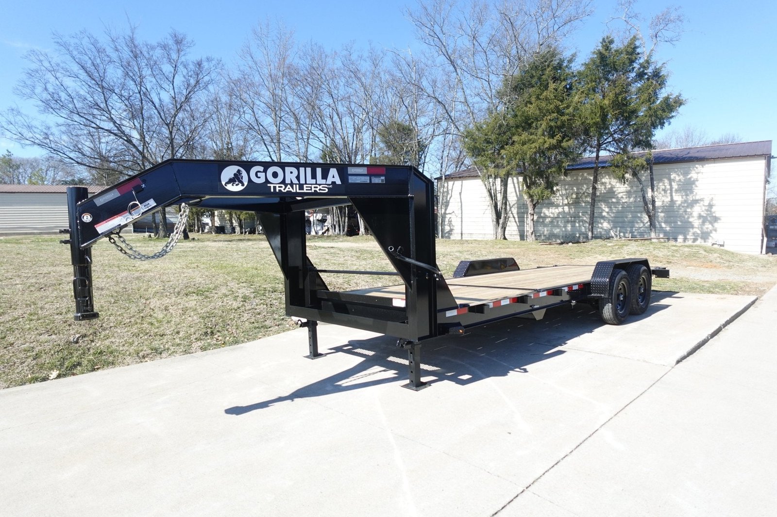 7x22 Gooseneck Tilt Car Hauler Trailer (2) 7K Drop Axles with Brakes 14K GVWR - Image 3