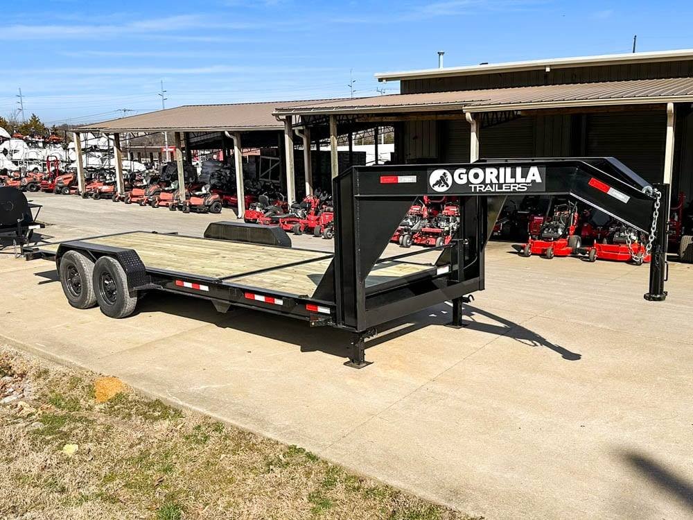 7x22 Gooseneck Tilt Car Hauler Trailer (2) 7K Drop Axles with Brakes 14K GVWR - Image 4