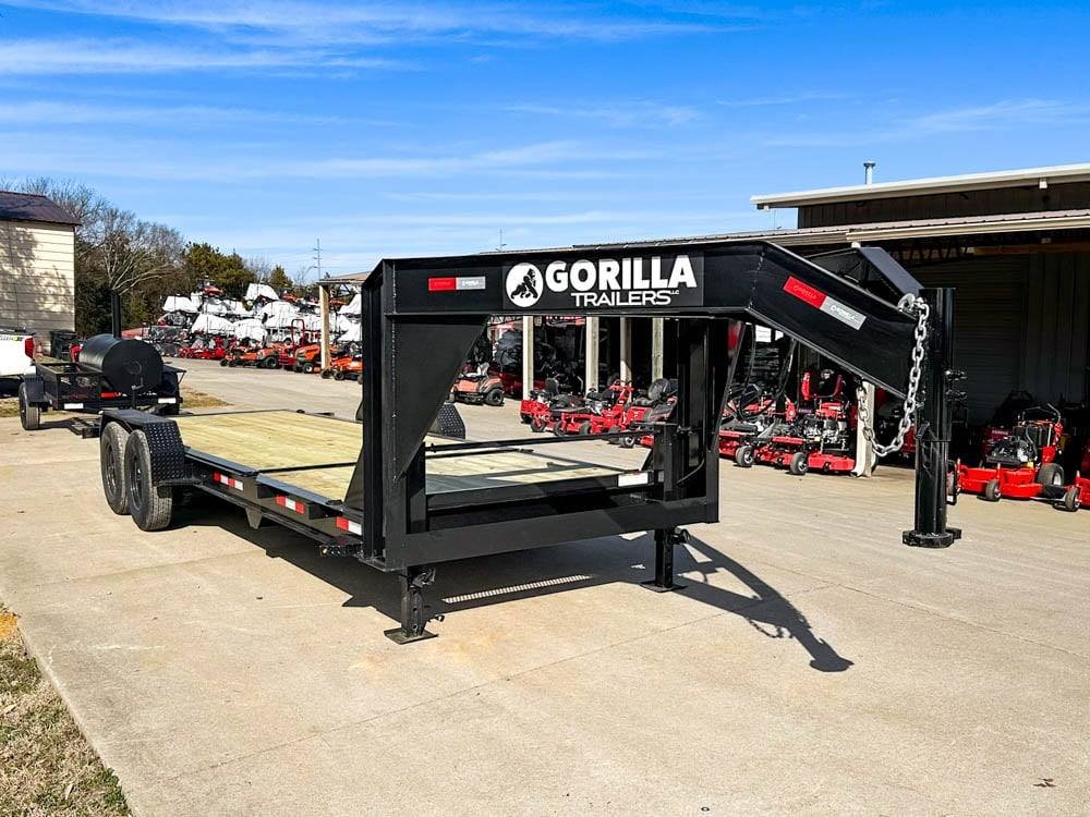 7x22 Gooseneck Tilt Car Hauler Trailer (2) 7K Drop Axles with Brakes 14K GVWR - Image 5