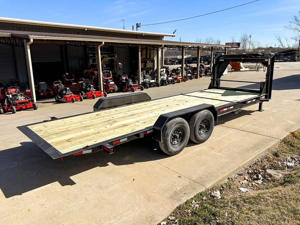 7x22 Gooseneck Tilt Car Hauler Trailer (2) 7K Drop Axles with Brakes 14K GVWR - Image 7