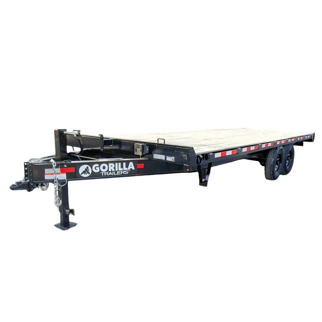 8.5x22 Straight Deckover Trailer (2) 7K Axles with Slide Out Ramps 14K GVWR - Image 2
