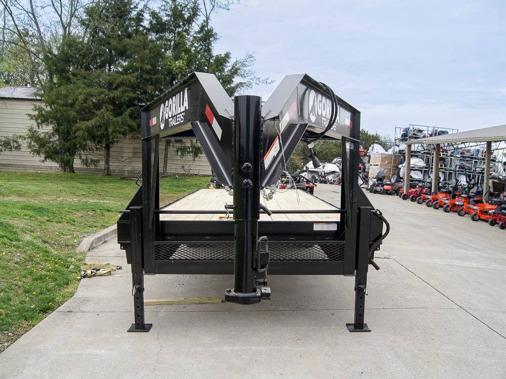 8.5x25 IBeam Gooseneck Straight Deckover Trailer (2) 7K Axles Slide Ramps 14K GVWR - Image 2