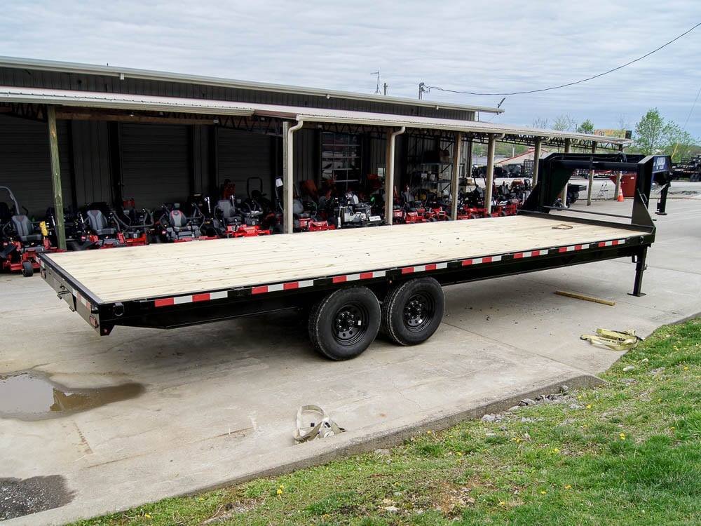 8.5x25 IBeam Gooseneck Straight Deckover Trailer (2) 7K Axles Slide Ramps 14K GVWR - Image 6
