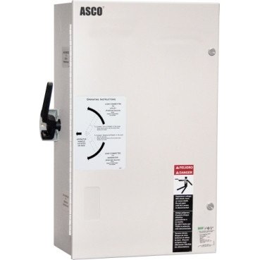 ASCO 185 Series 400A 1ph 2 Pole Service Rated Open Transition Automatic Transfer Switch